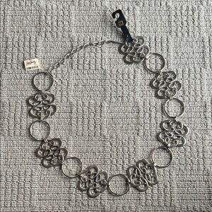 Jay Jacobs Silver Belt with Intricate Design